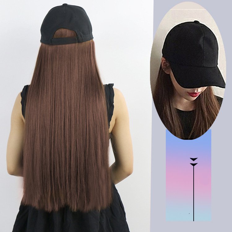🔥🔥🔥【Ready Stock】Topi rambut palsu Wig hair with cap 3 color optional Cap  wig long curly hair big wave wig cap | Shopee Malaysia