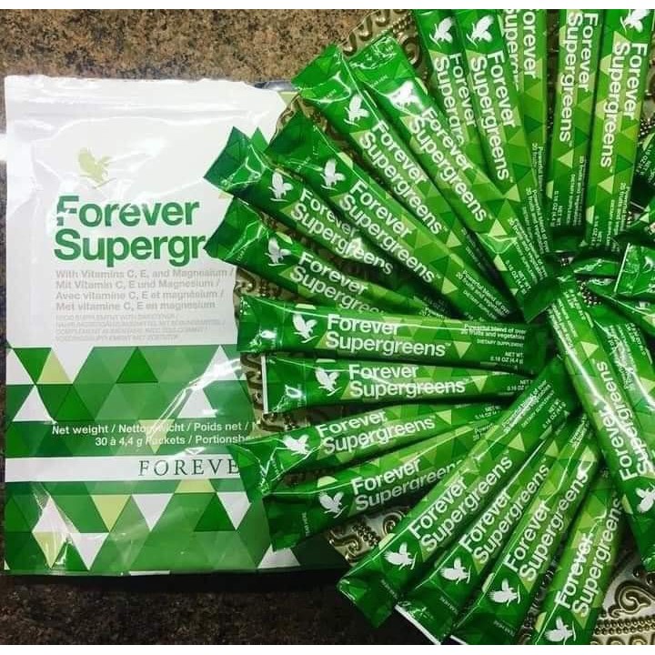 (Exp 10/2022) Forever Living SuperGreen Botanical Beverage Mix fruits