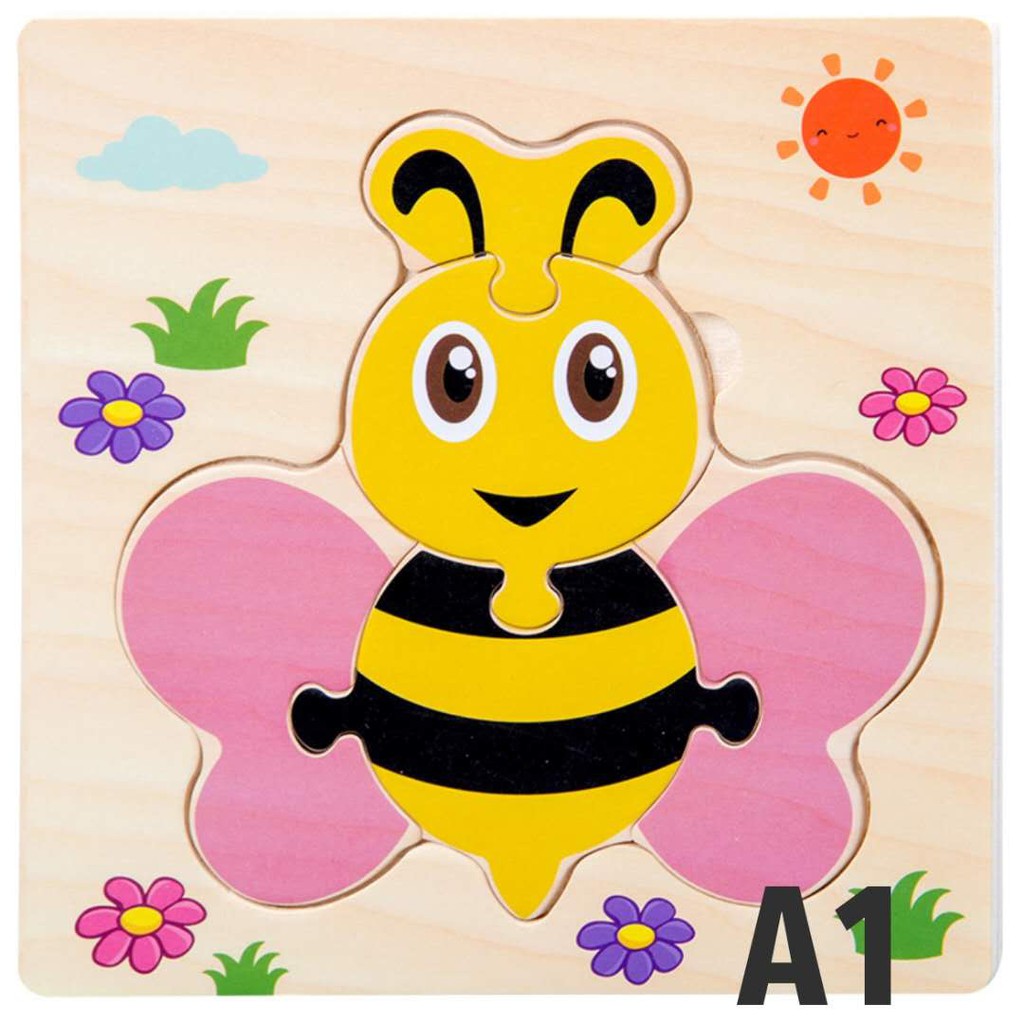 Ready Stock 10 Design Wooden Jigsaw Puzzles Early Learning Educational Toys For Kids Children