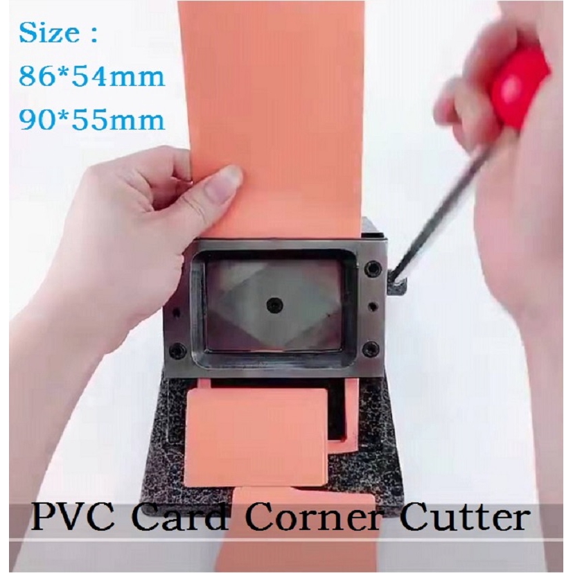 86*54mm All Metal Manual PVC Business Card Cutter Round Corner Card Machine 