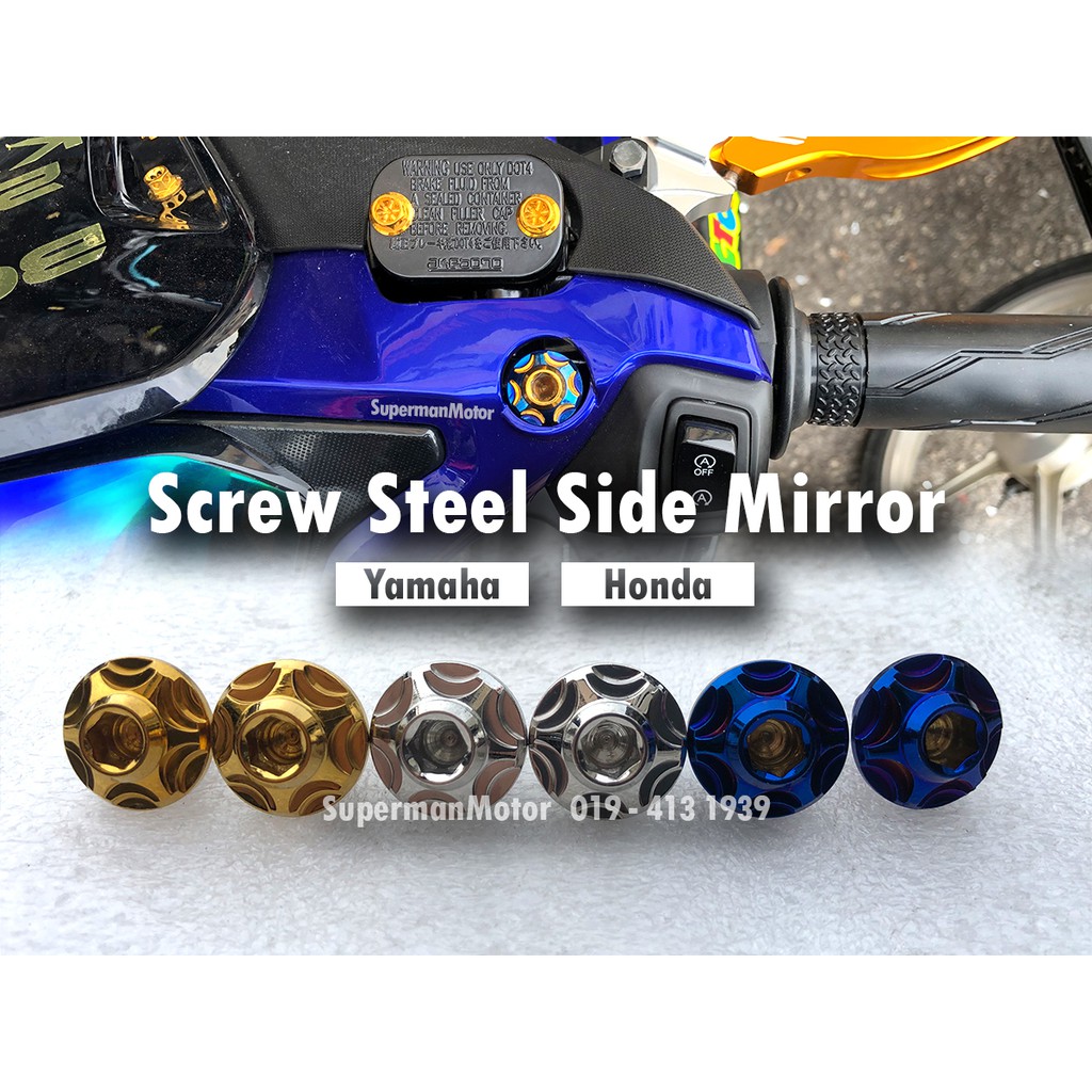 Side Mirror Screw Side Mirror Nut Skru Stainless Steel Thailand