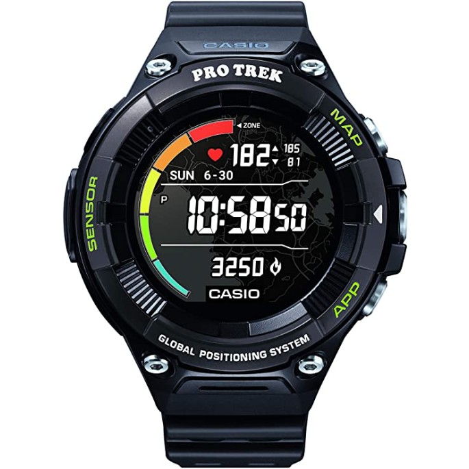 Casio"Pro Trek" Outdoor HeartRate Monitor GPS Sports Watch (Model WSD