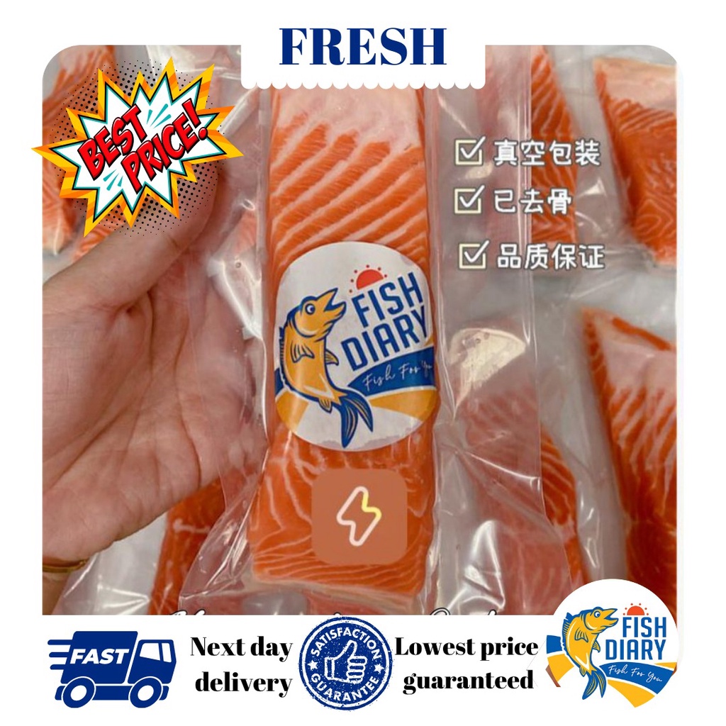 【Penang only】🔥BEST DEAL🔥 FRESH Norway Salmon trout fillet 挪威三文鱼 500-600g 3pcs/ set “preorder”(FREE DELIVERY for pur