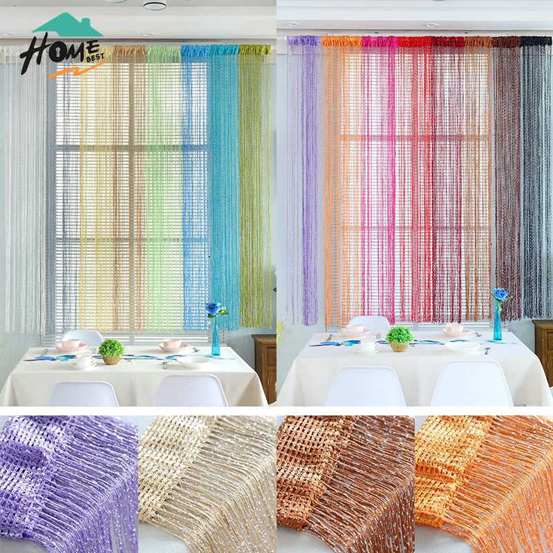 200cmx100cm Room Door Window String Beads Fringe Curtain Wall