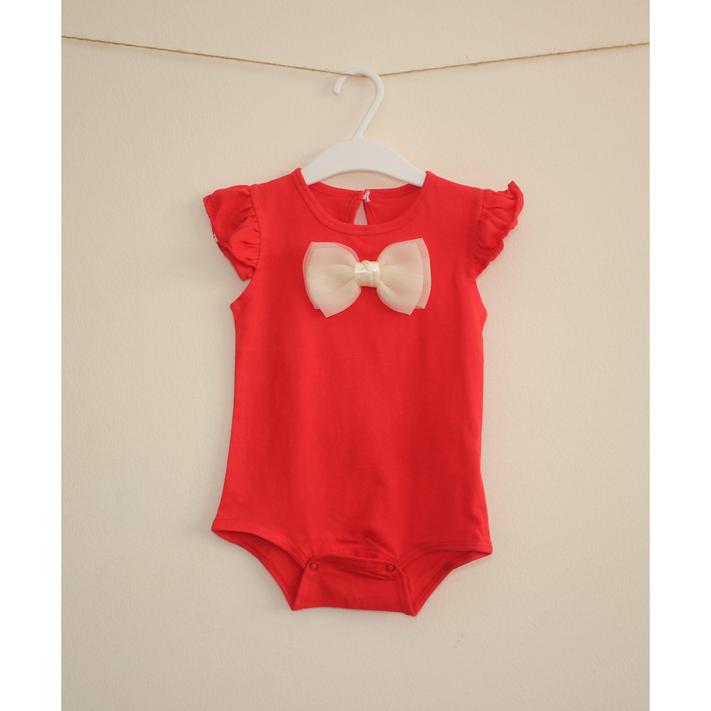 cute red romper