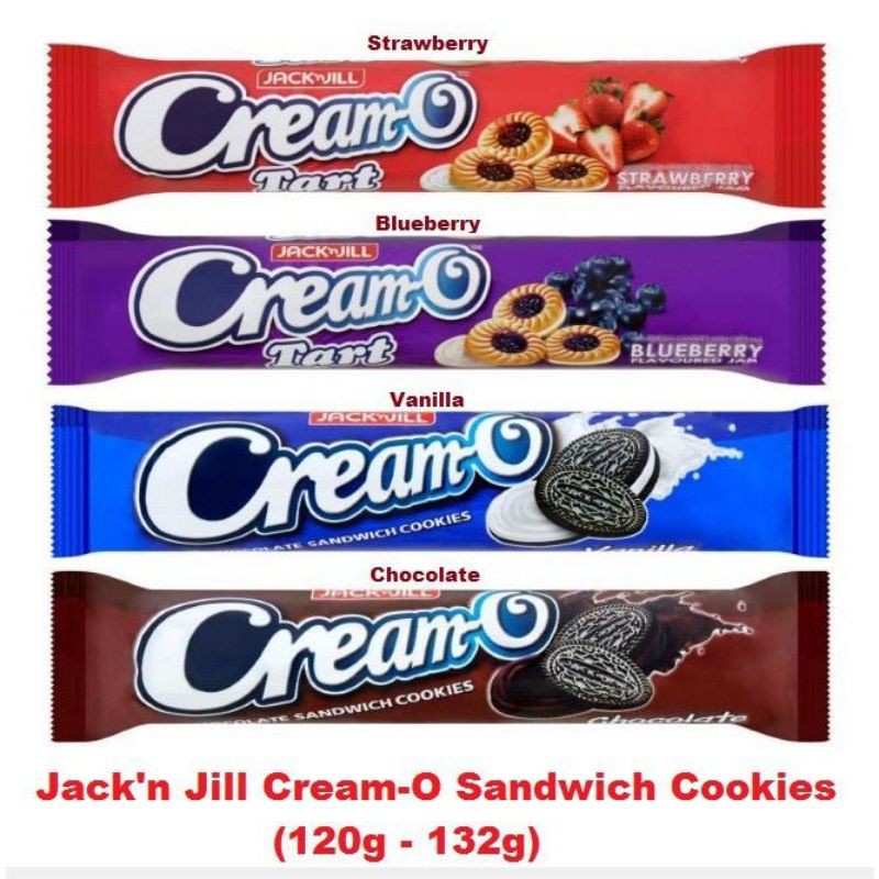 Cream O S Tarts 1bag 6 X60g 4 Flavours Biskut Cream O Berinti Coklat Vanilla Dan Buah Sedap Shopee Malaysia