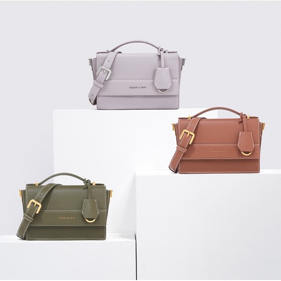 charles and keith olive green bag