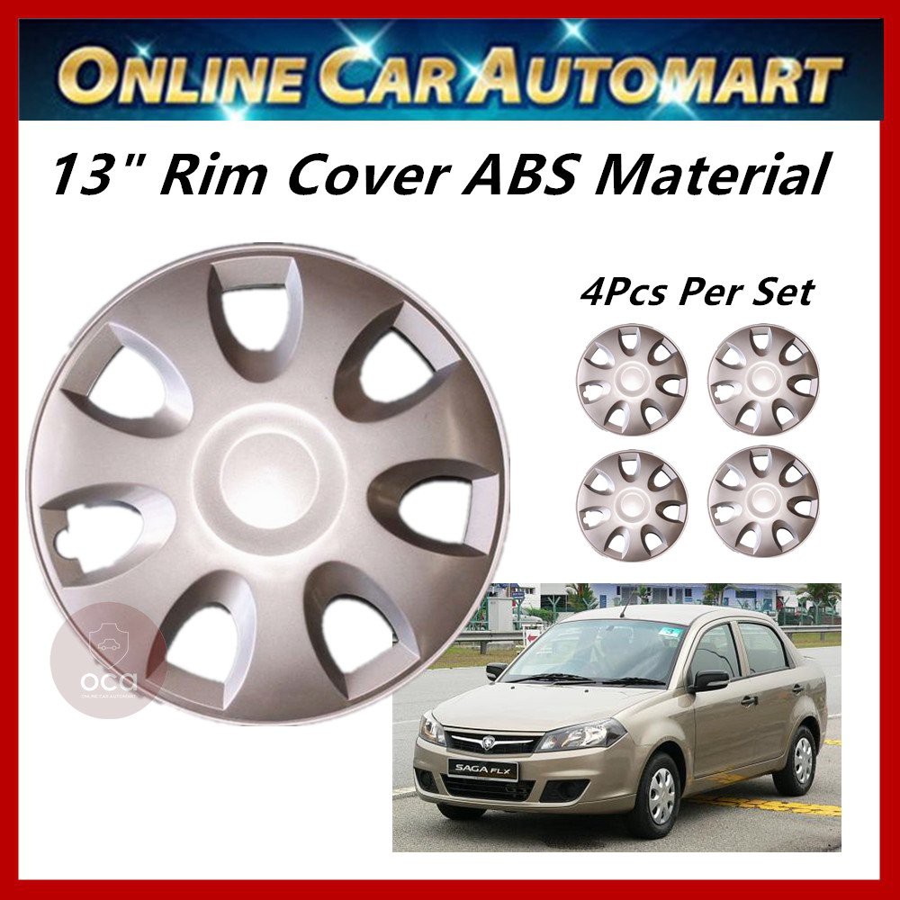 13 inch universal abs wheel cover rim center caps proton saga blm/flx ...