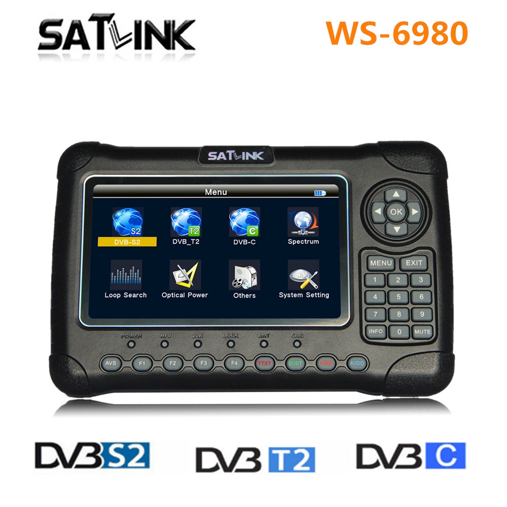 Original Satlink WS6980 DVB-S S2 DVB-T T2 DVB-C Satellite ...