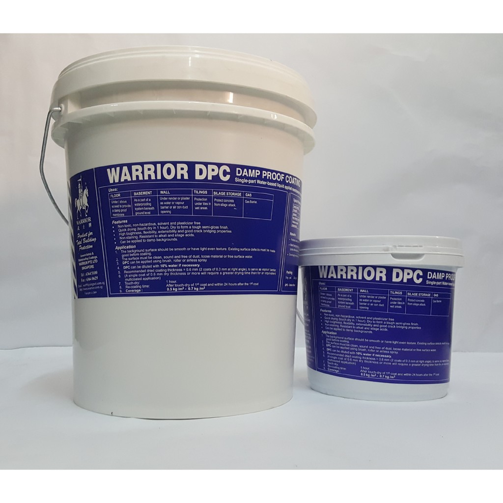 Warrior Dpc Damp Proof Coating 武士牌防水涂料 Lapisan Cat Kalis Air Shopee Malaysia