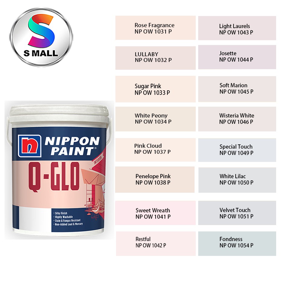 (1031-1054) 1L Nippon Paint Interior Q-Glo Timeless Off-Whites