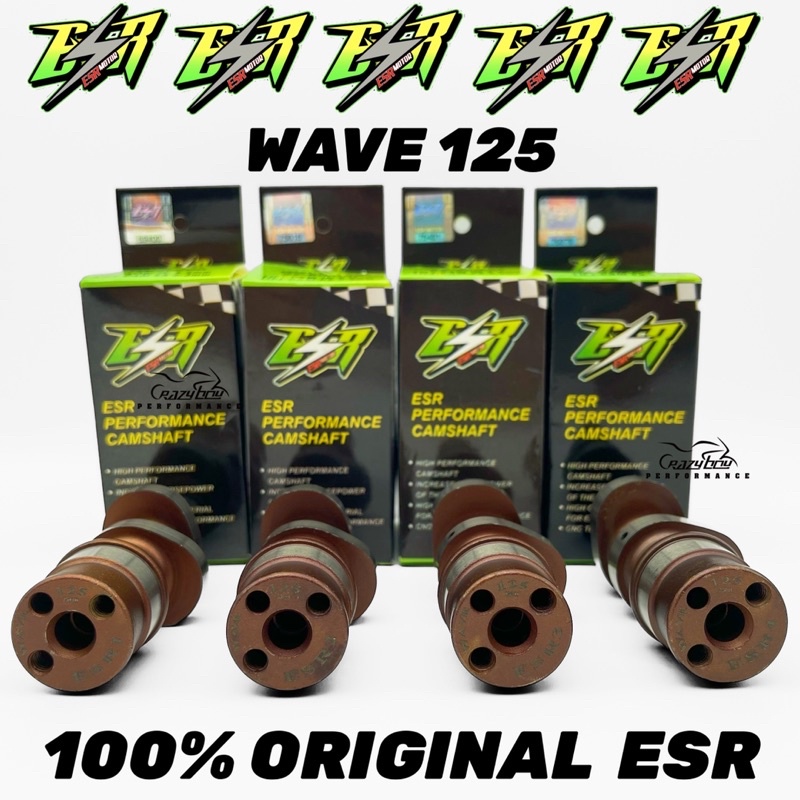 100 ORIGINAL ESR MOTOR W125 WAVE125 CAMSHAFT LIGHT WEIGHT ESR1 ESR2