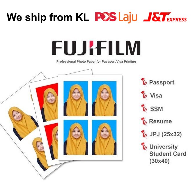 Ready Stock Passport Size Photo Gambar Saiz Passport Gambar Resume Gambar University Shopee Malaysia