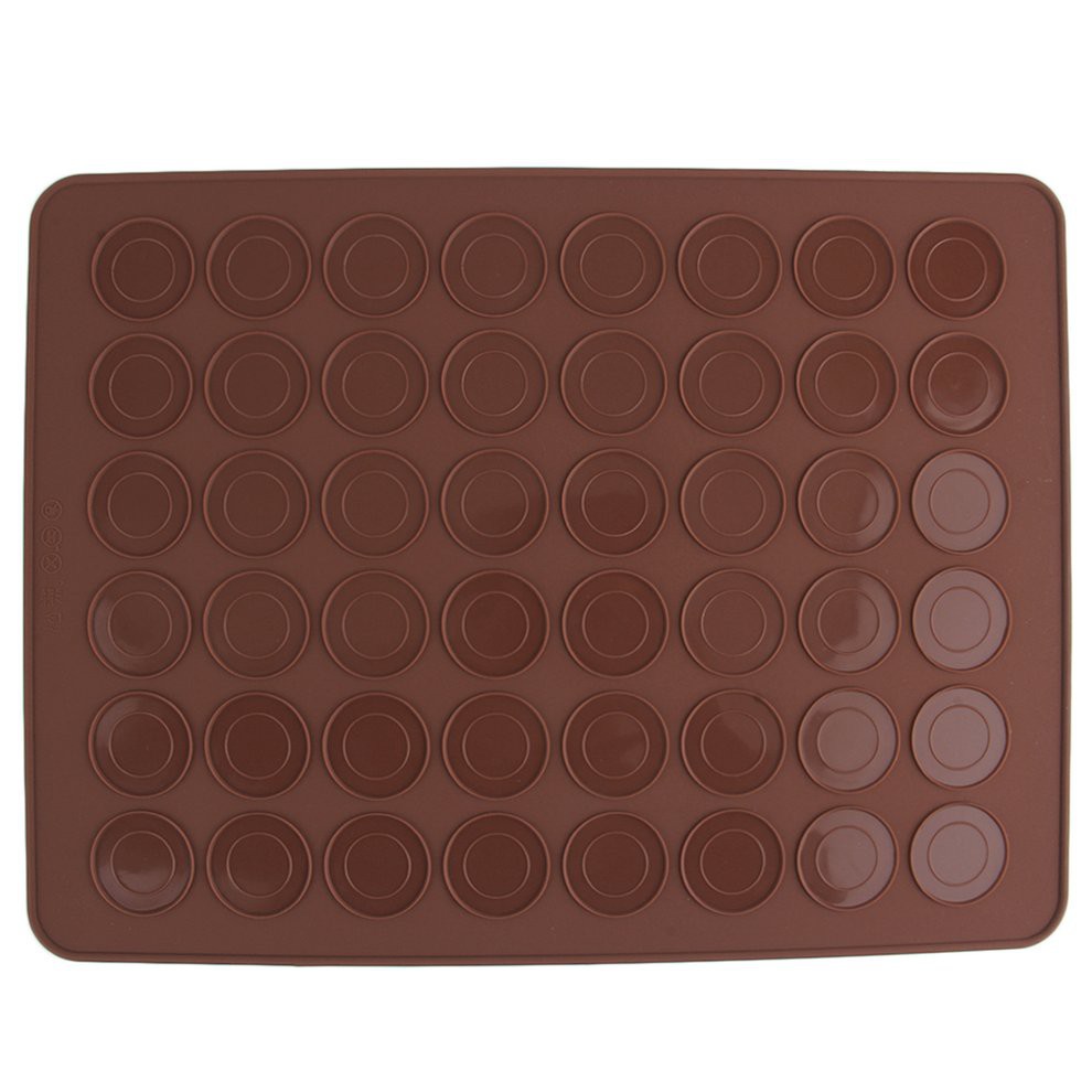 Delidge 30 Holes Heart Macaron Macaroon Baking Sheet Mat Muffin DIY Chocolate Cookie Mould Baking Pastry Tools 30 Capacity Heart 
