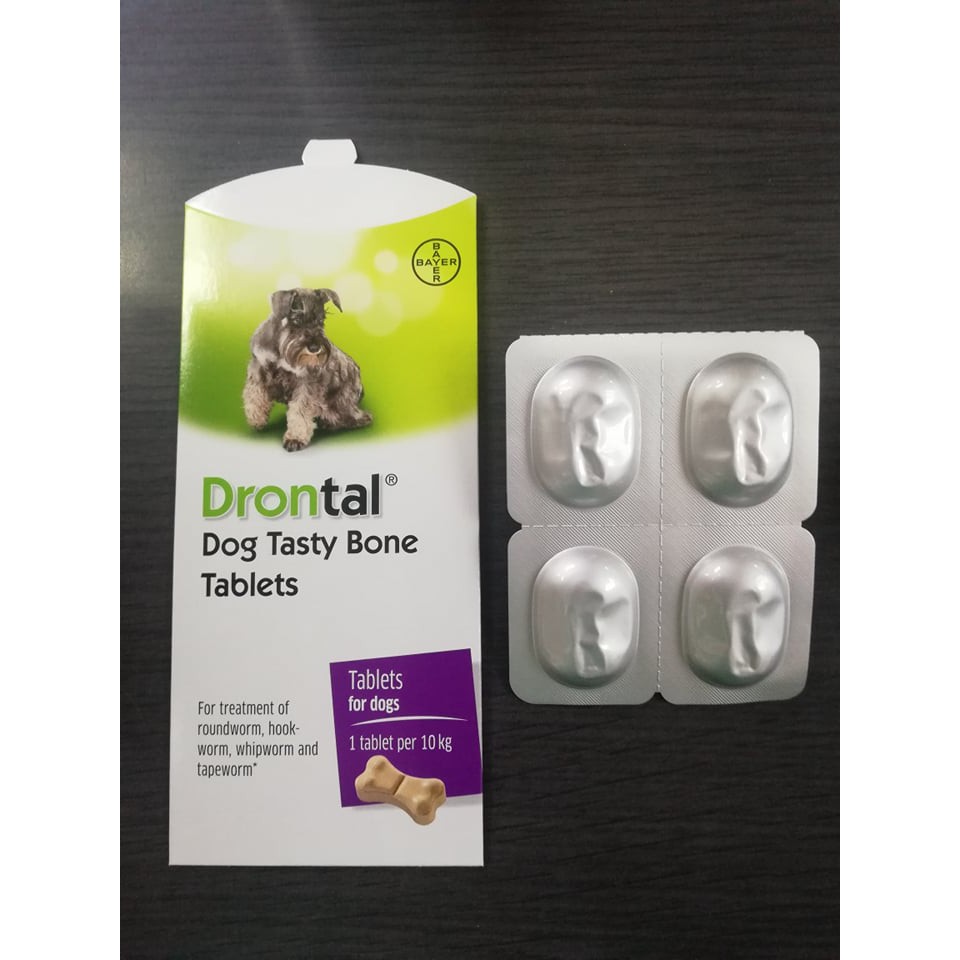Drontal For dog Deworm Tablet (Dog) 4 Tablet Shopee Malaysia