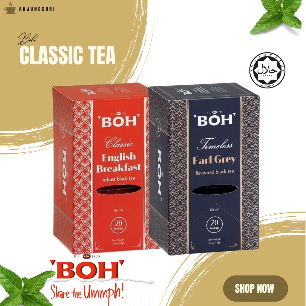Teh Boh Classic Black Tea Aromatic Tea Earl Grey Tea English Breakfast