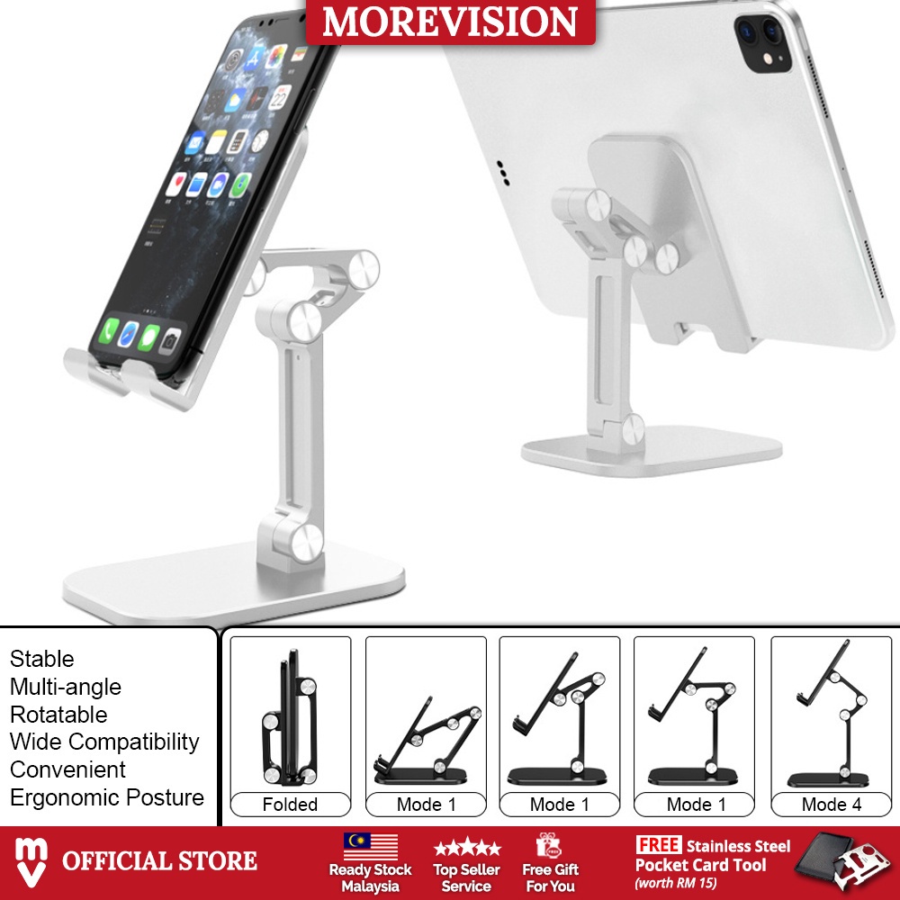 Adjustable Portable Phone Tablet Holder Table Stand with Universal Size ...