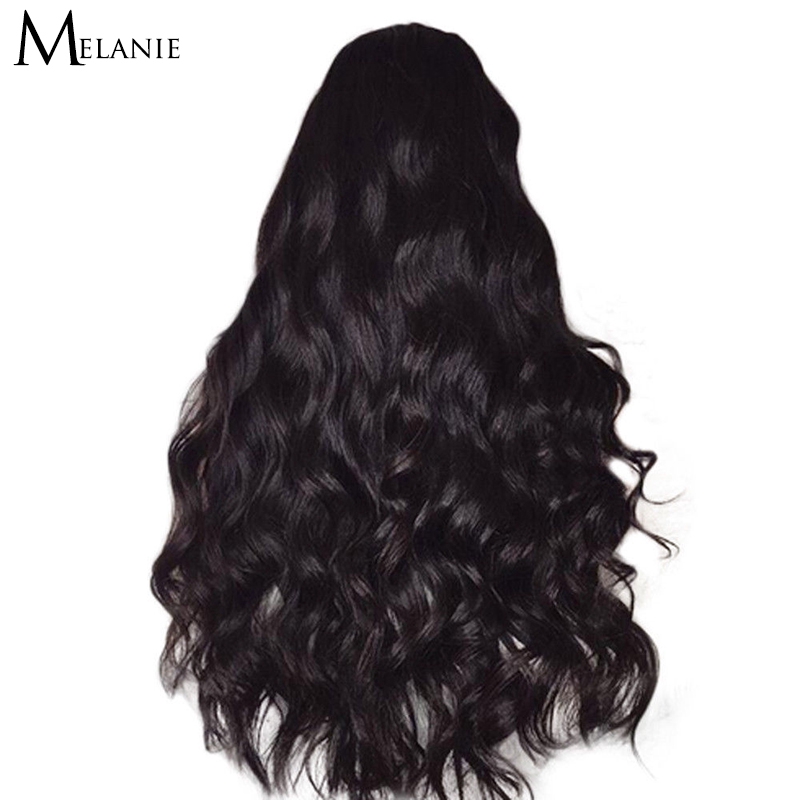 Women Fashion Brazilian Black Long Curly Wavy Fake Wave Fluffy Hair Curl Wigs