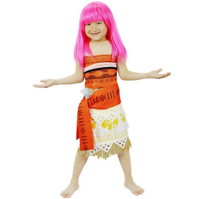 Ready Stock Mall Moana Princess Girl Fancy Dress Hawaiian Adult Kids World Book Day Cosplay Dress Shopee Malaysia