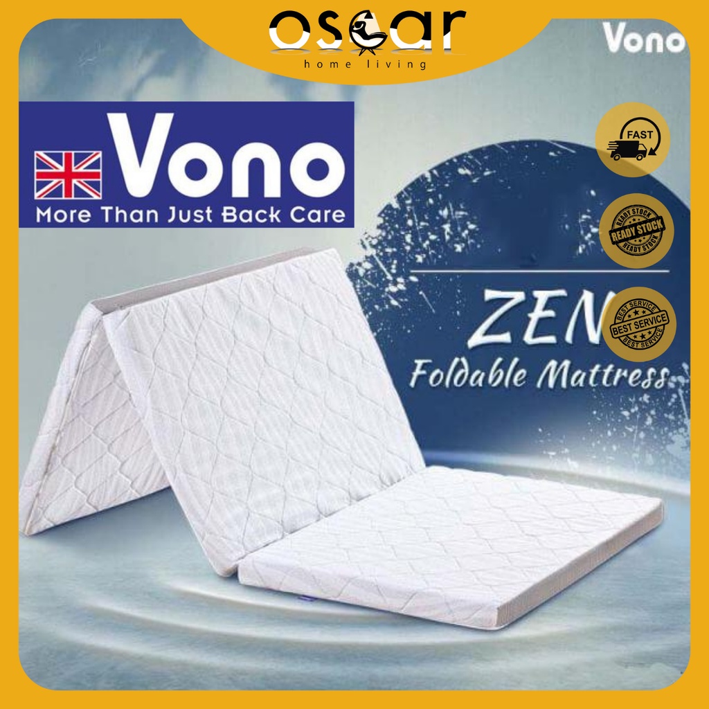 Vono Zen Single Foldable Mattresstilam Bujangpremium Latex Feel High Density Foam Shopee