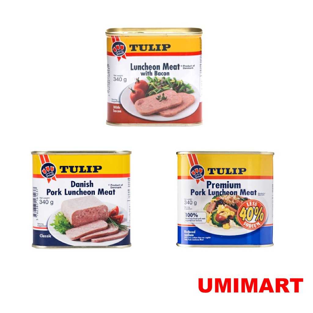 Tulip 3 in 1 Luncheon Meat 3x340g (Original, Premium & Bacon) Shopee