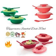 Tupperware Sambal Dish with Spoon 110ml (2PCS or 1PC)