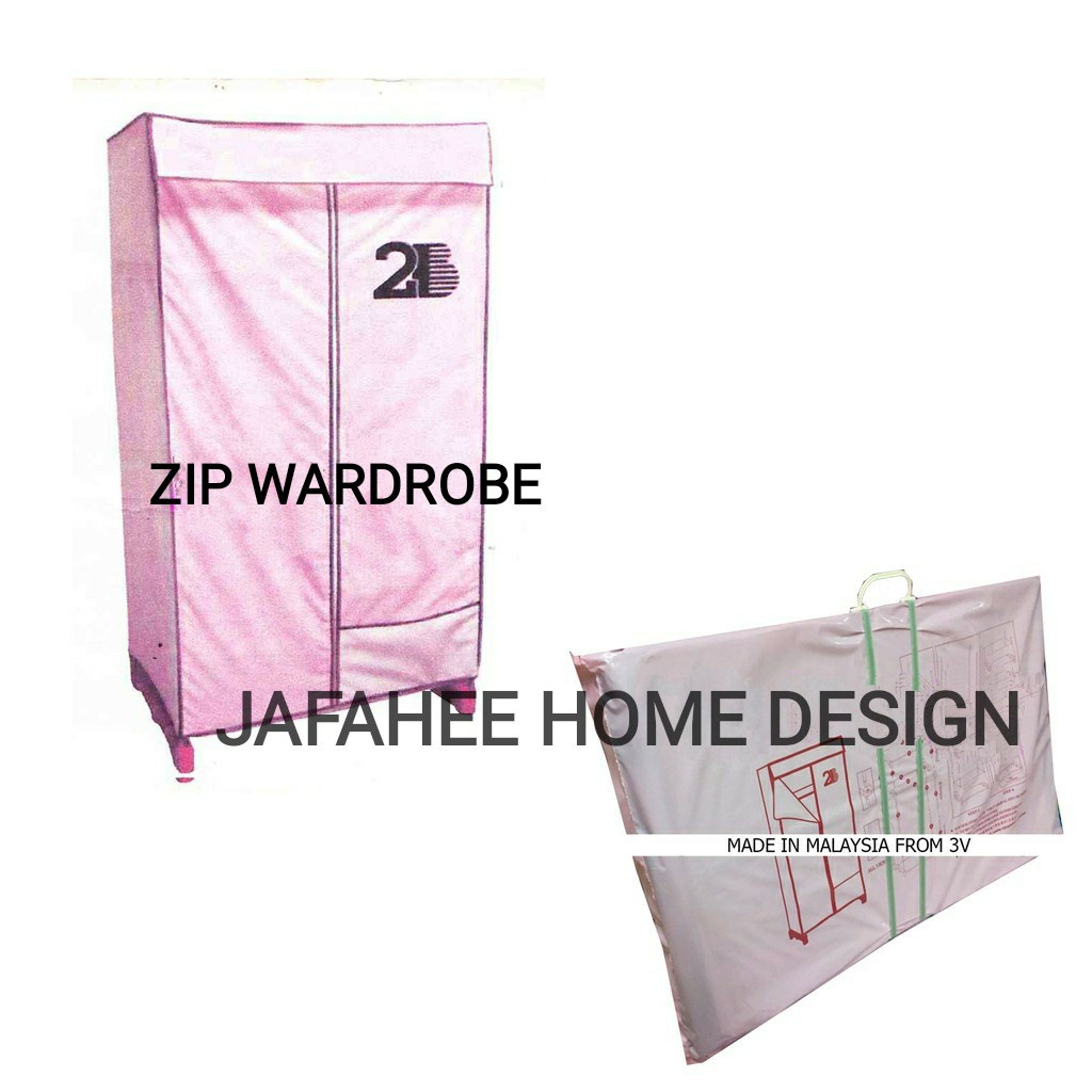 JFH 3V2B Zip Wardrobe with Strong Steel Structure/ZIP ALMARI/ALMARI