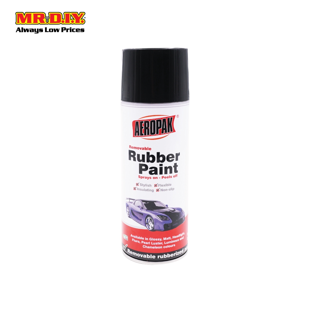 AEROPAK Rubber Paint Matt Black (400ml) Shopee Malaysia