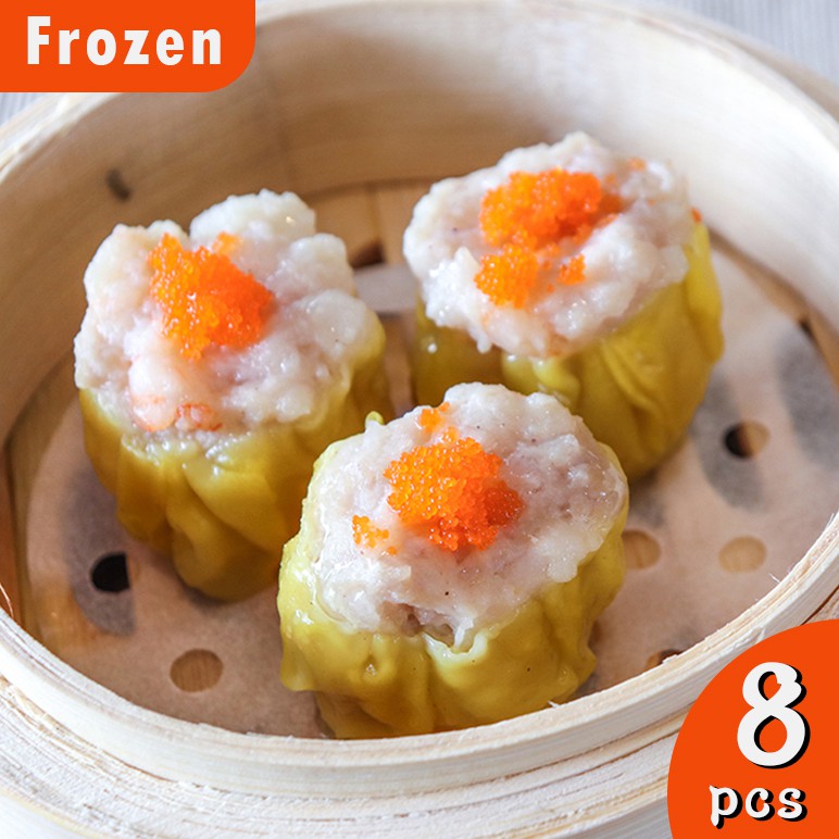 点心栈传统手工冷冻鱼子蒸烧卖8pcs Dim Sum Station Handmade Frozen Steamed Siew Mai Penang 槟城 Shopee Malaysia