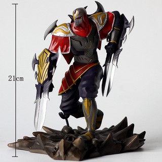 Game Lol League Of Legends The Master Of Shadows Zed Pvc Action Figure Kids Shopee Malaysia - zed vs yasuo roblox