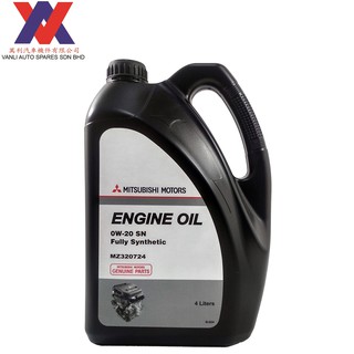 Mitsubishi 0W20 SN Fully Synthetic Engine Oil 4 Liters 