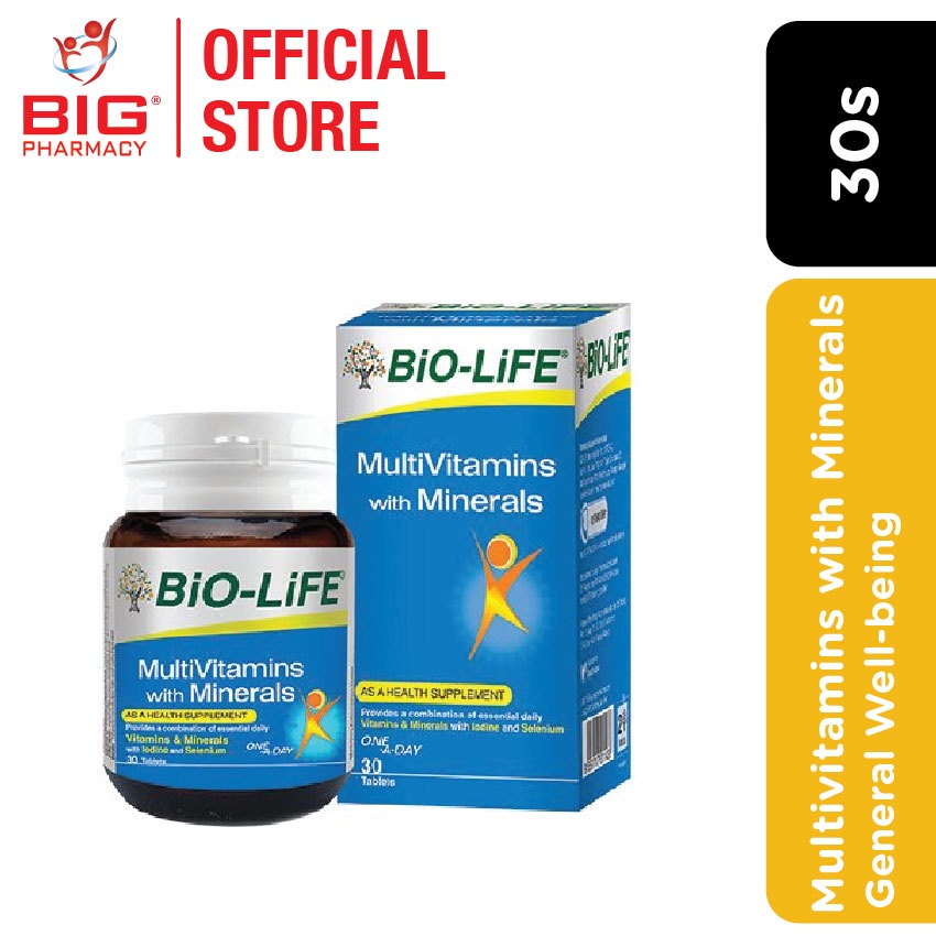 Biolife Multivitamin With Minerals 30s Shopee Malaysia