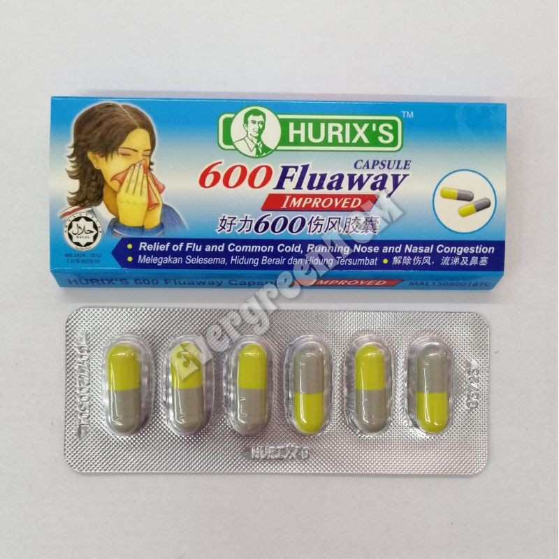 Hurix S 600 Fluaway Capsule 好力 600伤风胶囊 Shopee Malaysia