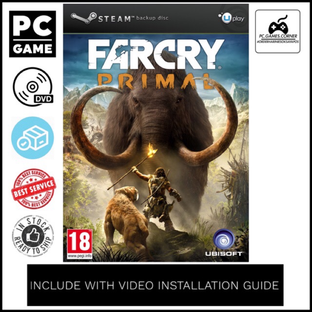 Pc Game Farcry Far Cry Primal Apex Edition Offline Dvd Shopee Malaysia