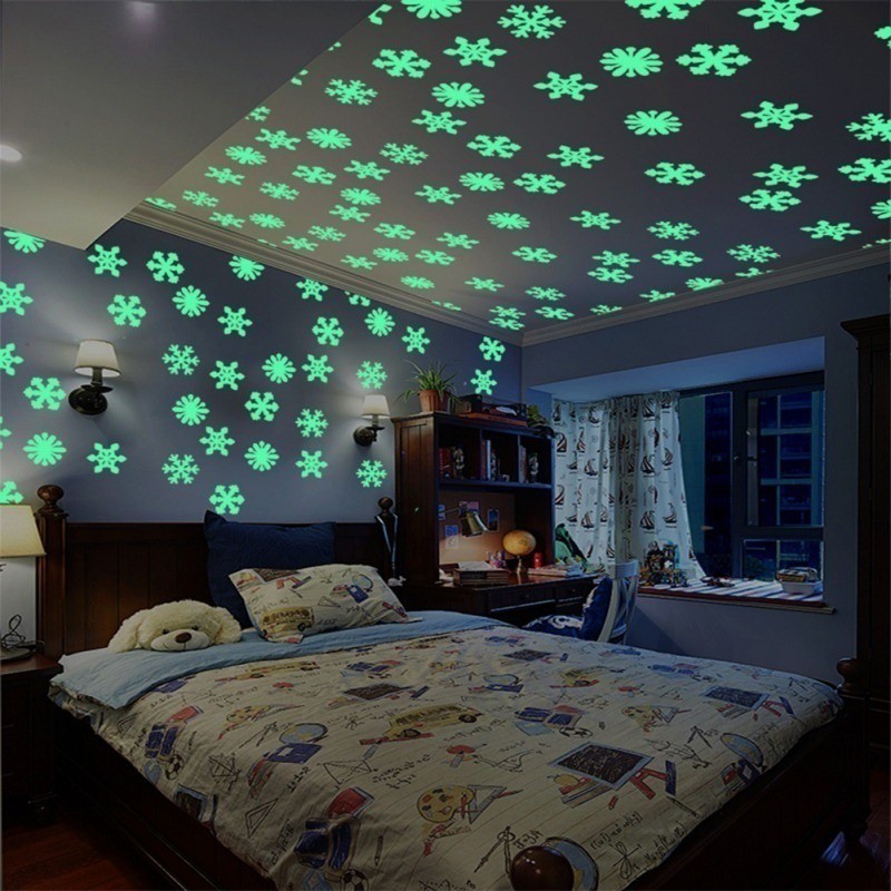 Kids Room Decor 50pcs Pack Luminous Wall Stickers Glow In The Dark