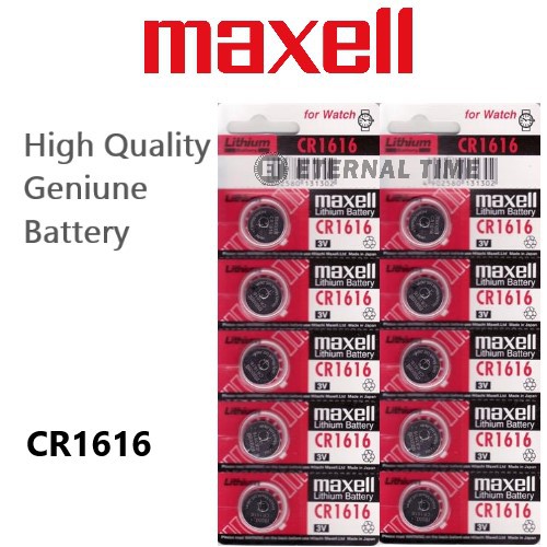 Maxell Original Lithium Cr1616 Battery Watch Bateri Jam Tangan Calculator Dan Remote Control Shopee Malaysia