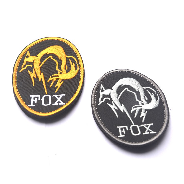 Metal Gear Solid Fox Hound Fox Force Group Patch Embroidered Iron On Applique CF 