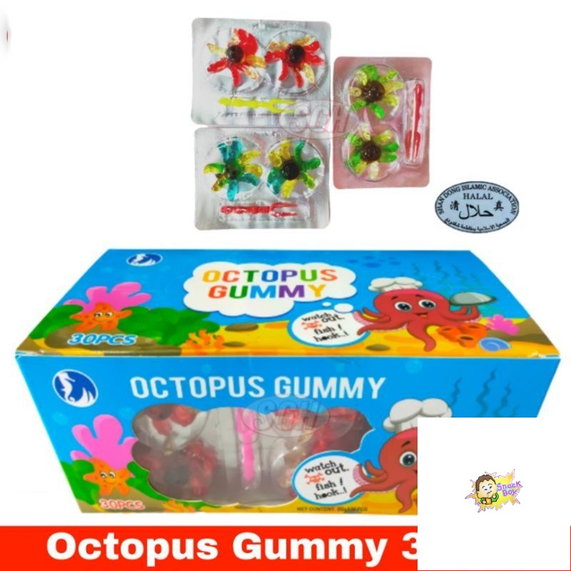 Octopus Gummy 30pcs  Box 