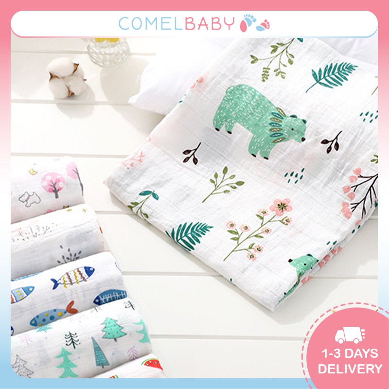 ComelBaby Newborn Baby Cotton Swaddle Soft Blanket Bath Towel Napkin ...