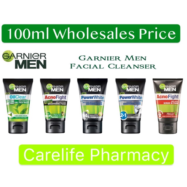 100ml Garnier Men Facial Foam Pembersih Muka Lelaki