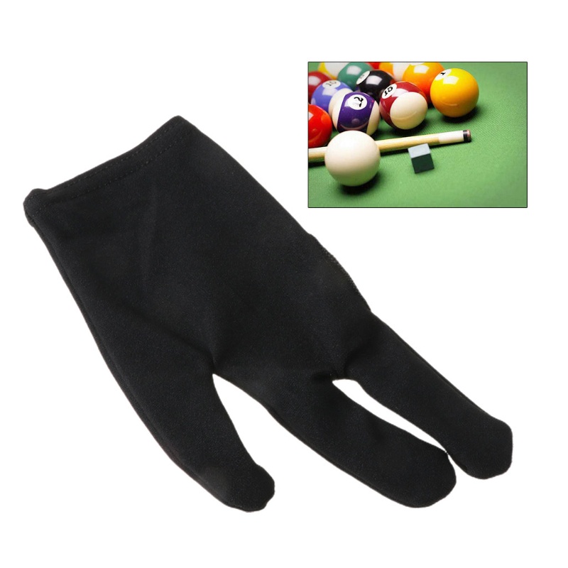Premium Must 1pc Black Cue Billiard Pool Shooters 3 Fingers Gloves - Image 3