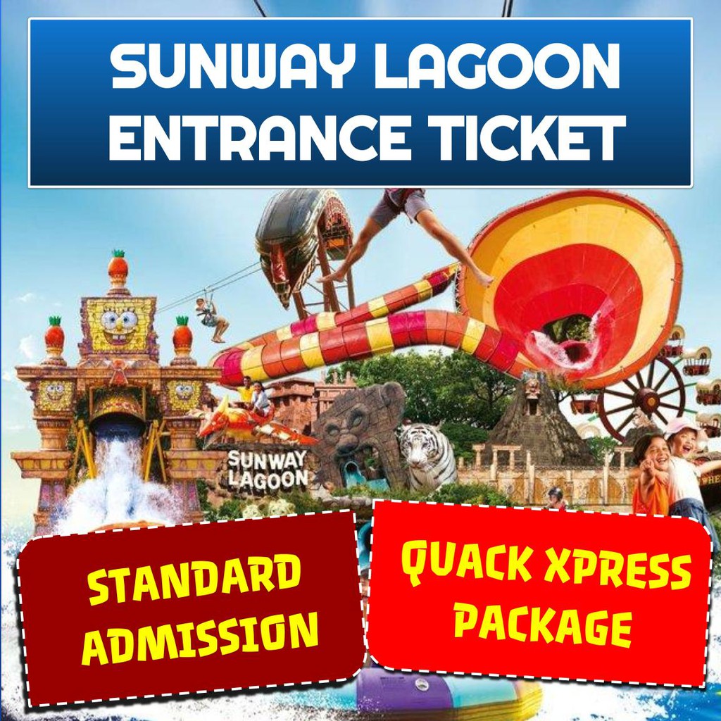 Sunway Lagoon ETicket Package Mykad (3A1C) Shopee Malaysia