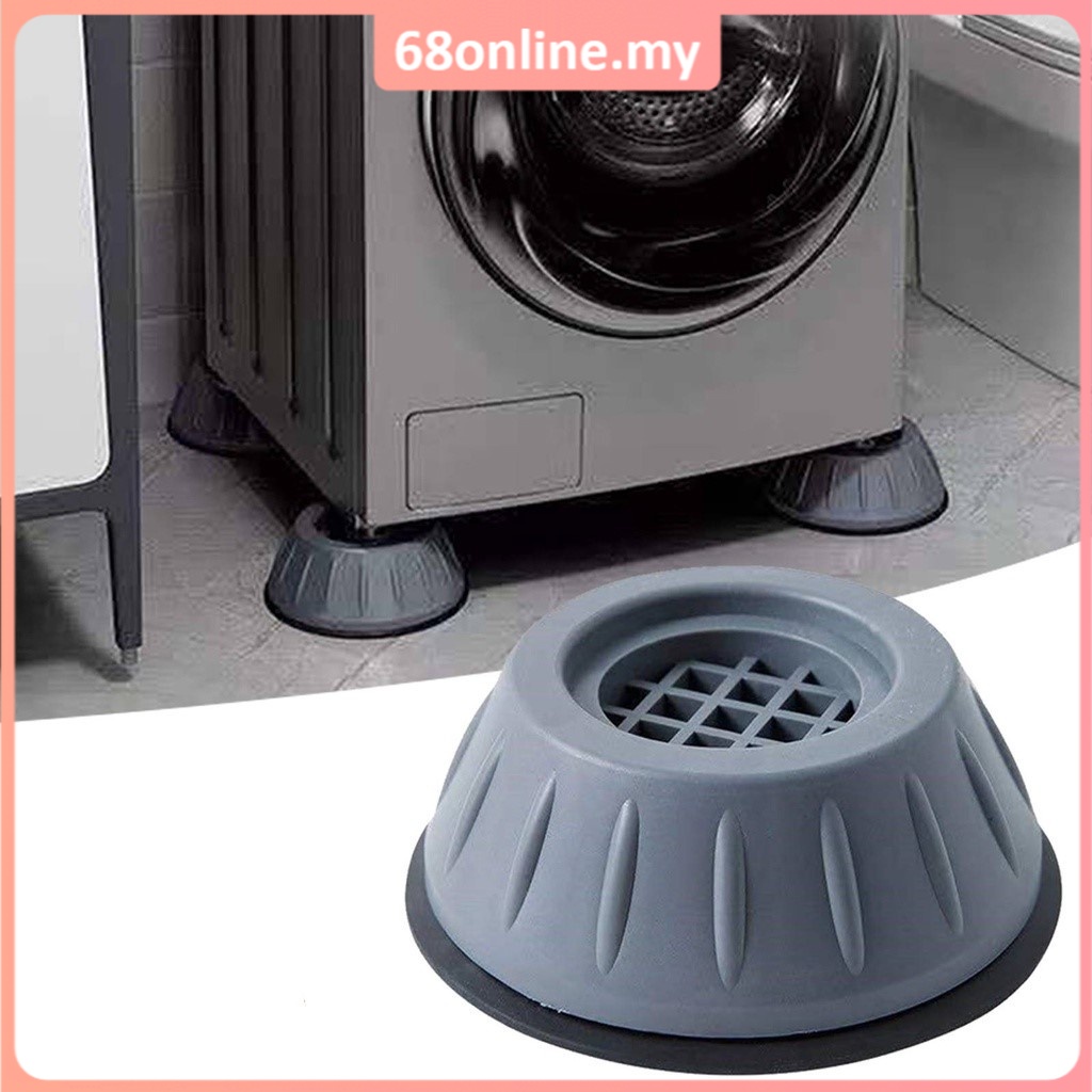 [Johor Seller] Universal Anti-Vibration Feet Pads Washing Machine Rubber Mat Dryer Refrigerator Pelapik Kaki Mesin Basuh