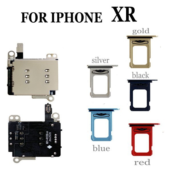 Multi Quality Replacement iPhone 12 11 XR Dual SIM Card Reader Flex Cable +SIM tray Holder Slot Adapter Sets Reliable - Image 2