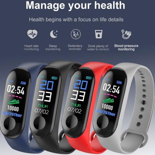 m3c 0.96 inch smart bluetooth bracelet sports smartwatch