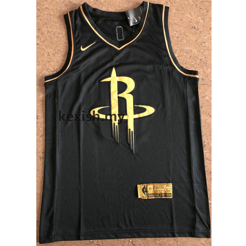 black and gold rockets jersey