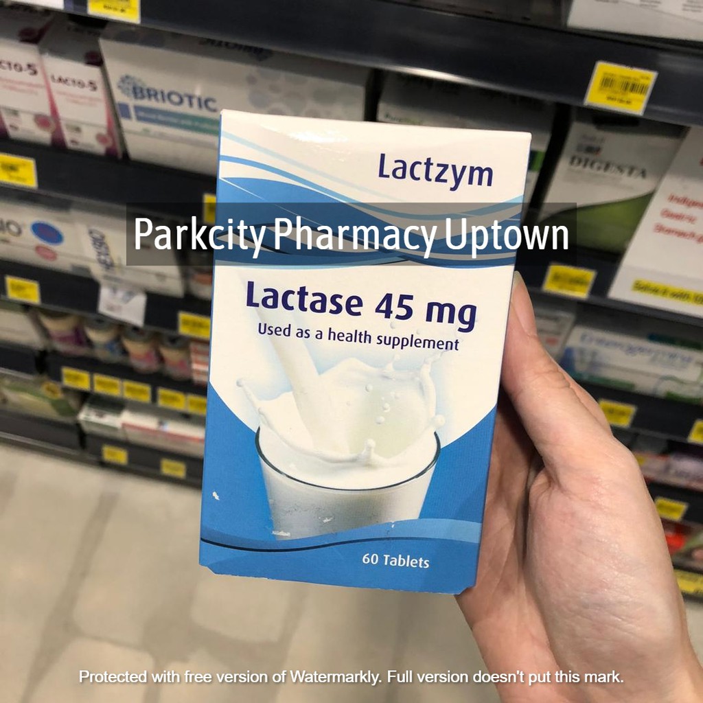 Lactzym Lactase 45mg 60 Tablets for lactose intolerance Shopee Malaysia