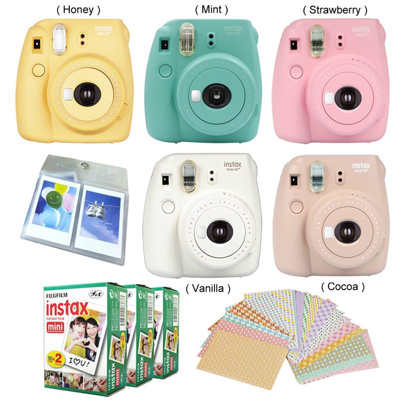 Fujifilm Instax Mini 8 Instant Camera Mini Plain Film Wall Album Color Sticker