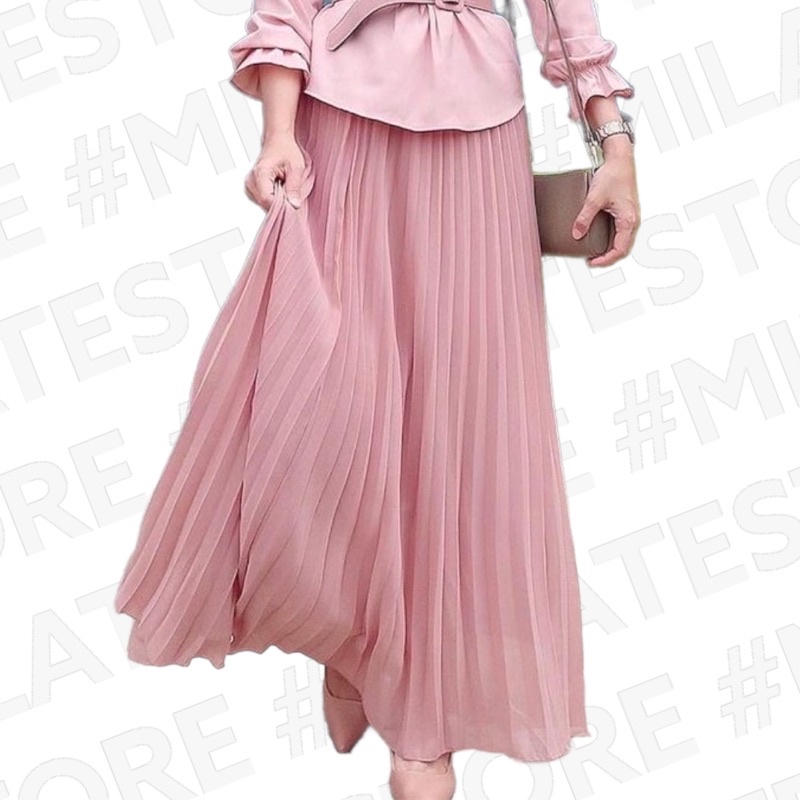 SKIRT PALAS PLEATED MUSLIMAH FASHION VIRAL