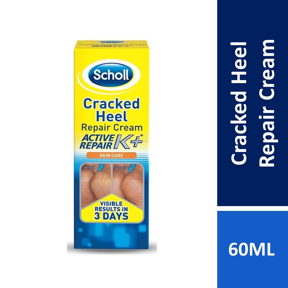 Scholl Cracked Heel Repair Cream With Active K+ (60ml) | Shopee Malaysia